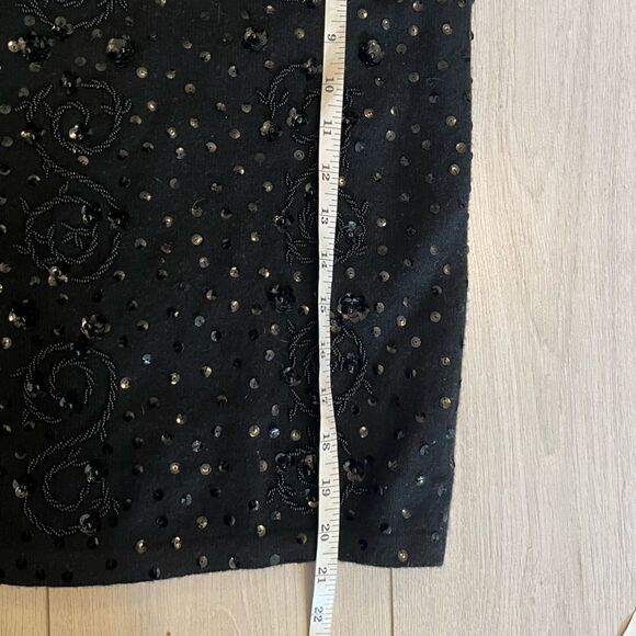 Vintage 60s 70s Miss Sun Valley wool sequined camisole - Picture 11 of 11